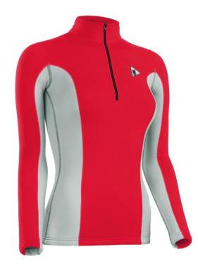 Пуловер женский BASK T-SKIN LADY JKT, красный светло-серый