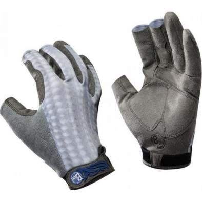 Перчатки рыболовные Buff Fighting & Work Gloves, M-L, Gray Scale