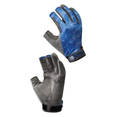 Перчатки рыболовные Buff Fighting & Work Gloves, M-L, Skoolin Azul