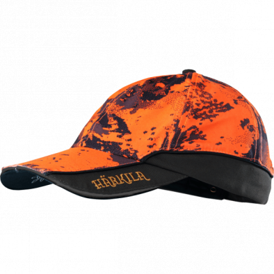 Кепка Harkila Lynx Safety Light Cap, AXIS MSP® Orange Blaze-Shadow Brown