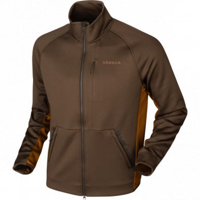 Куртка Harkila Borr Hybrid Fleece, Slate Brown-Rustique Clay