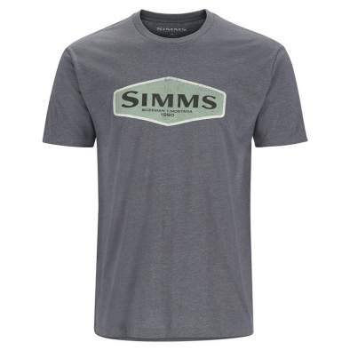 Футболка Simms Logo Frame T-Shirt, Titanium Heather