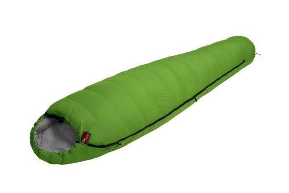 Спальный мешок BASK TREKKING V2-M, зелёный-серый, Right