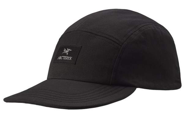 Бейсболка Arcteryx 5 PANEL LABEL HAT, Black