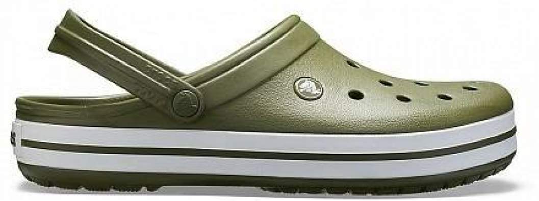 CROCS Crocband Army Green-White