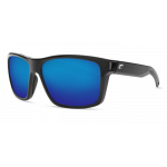 Costa Slack Tide, Blue Mirror 580P, Shiny Black Frame