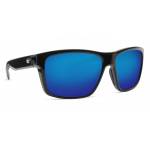 Costa Slack Tide, Blue Mirror 580P, Shiny Black Frame