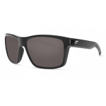 Costa Slack Tide, Gray 580P, Shiny Black Frame