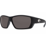 Costa Tuna Alley, Gray 580P C-Mate 2.50, Matte Black frame