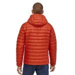Patagonia M's Down Sweater Hoody, Hot Ember