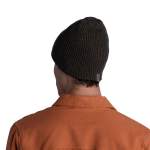 Buff Knitted & Full Fleece Hat, Lyne Bark