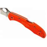 Spyderco Delica 4 Lightweight Flat Ground Orange, клинок P 7,4 см