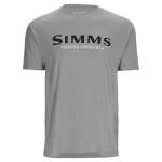 Simms Logo T-Shirt, Cinder Heather