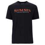 Simms Logo T-Shirt, Jet Black