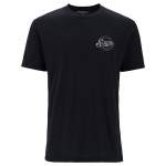 Simms Circle Lockup T-Shirt, Black