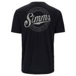 Simms Circle Lockup T-Shirt, Black