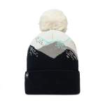 Buff Knitted Hat, Tatik Black