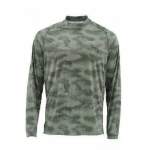 Футболка Simms Solarflex LS Crewneck - Print, Hex Camo Loden