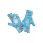 Перчатки Simms Solarflex Sunglove, Hex Camo Sky Blue