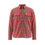 Рубашка Simms Coldweather LS Shirt, Fury Orange Plaid