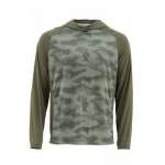 Simms SolarFlex Hoody Print, Hex Camo Loden