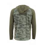 Simms SolarFlex Hoody Print, Hex Camo Loden