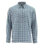 Simms BugStopper LS Shirt, Storm Plaid