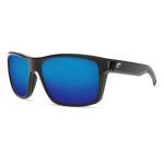 Costa Slack Tide, Blue Mirror 580P, Shiny Black Frame