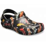 CROCS Bistro Graphic Clog Black-Tangerine