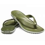 CROCS Crocband Flip Army Green-White