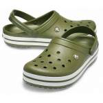 CROCS Crocband Army Green-White