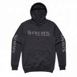 Simms Bass Logo Hoody, Charcoal Heather