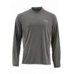 Simms Solarflex LS Crewneck Solid, Pewter