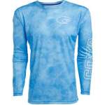 Costa TECHNICAL TOPOGRAPHIC LS SHIRT, Blue