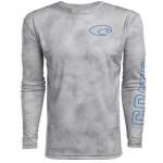Costa TECHNICAL TOPOGRAPHIC LS SHIRT, Gray