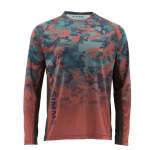 Simms Challenger Solar Tech Jersey, Hex Flo Camo Rusty Red