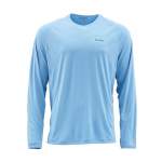 Simms SolarFlex LS Crewneck - Solid, Faded Denim
