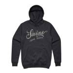 Simms Lager Script Hoody, Charcoal Heather