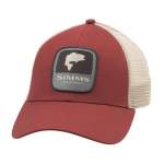 Simms Bass Patch Trucker, Rusty Red