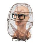 Накомарник с металлическими очками и прозрачными линзами