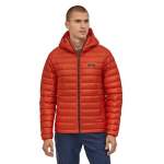 Patagonia M's Down Sweater Hoody, Hot Ember
