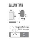 High Peak DALLAS TWIN, жёлтый 