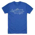 Simms Bass Line T-Shirt, Royal Heather