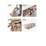 Коричневая раскладушка Mobi Garden PRO