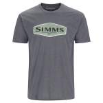 Simms Logo Frame T-Shirt, Titanium Heather