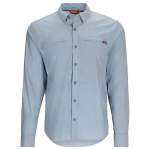 Simms BugStopper Stone Cold LS Shirt, Steel Blue