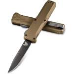 Benchmade Phaeton Aluminum Dark Earth, клинок чёрн. P 8,76 см