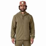 Patagonia R1 TechFace Fitz Roy Trout Hoody, Dark Ash