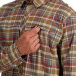 Simms BugStopper LS Shirt, Simms Chestnut Multi Plaid