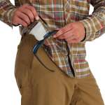 Simms BugStopper LS Shirt, Simms Chestnut Multi Plaid